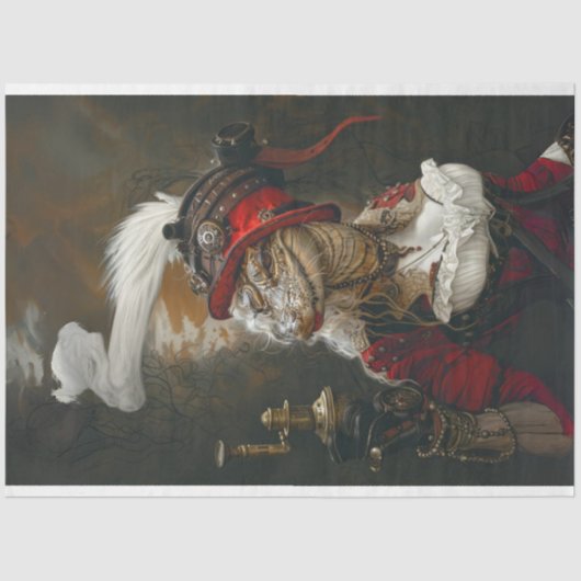 夜のアリゲーターデカップレディ 薄葉紙 (正面)