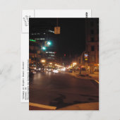 夜のアルバニー：パール通り ポストカード (正面/裏面)