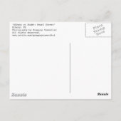 夜のアルバニー：パール通り ポストカード (裏面)