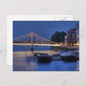 夜のアルバート橋 ポストカード (正面/裏面)