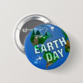 夜のアースデー 缶バッジ (正面&裏面)