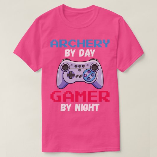 夜のアーチェリー Tシャツ (デザイン正面)