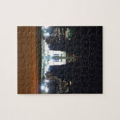 夜のインディアナポリスのスカイライン ジグソーパズル (横)