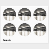 夜のウィリアムズバーグ橋 ラウンドシール (シート)