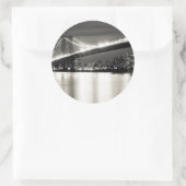 夜のウィリアムズバーグ橋 ラウンドシール (バッグ)