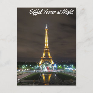 夜のエッフェル塔 ポストカード