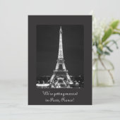 夜のエッフェル塔 招待状 (スタンド正面)