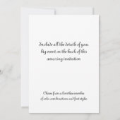 夜のエッフェル塔 招待状 (裏面)