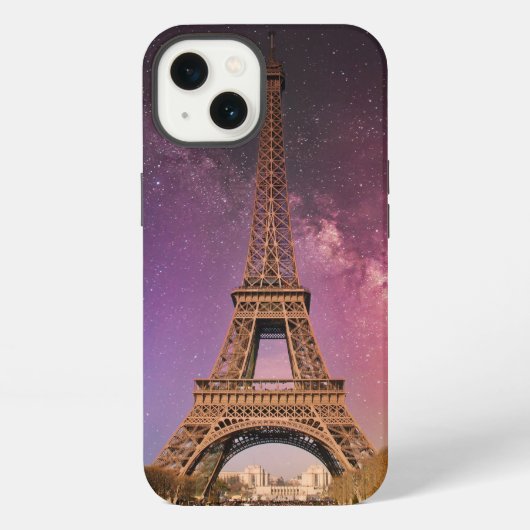 夜のエッフェル塔 iPhoneケース (裏面)