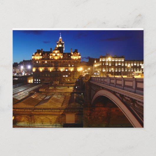 夜のエディンバラ ポストカード (正面)
