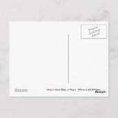 夜のエンパイアステートビル ポストカード (裏面)