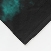 夜のオオカミそしてワタリガラス フリースブランケット (角)