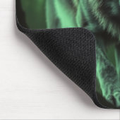 夜のオオカミの絶え間ない視線 マウスパッド (コーナー)