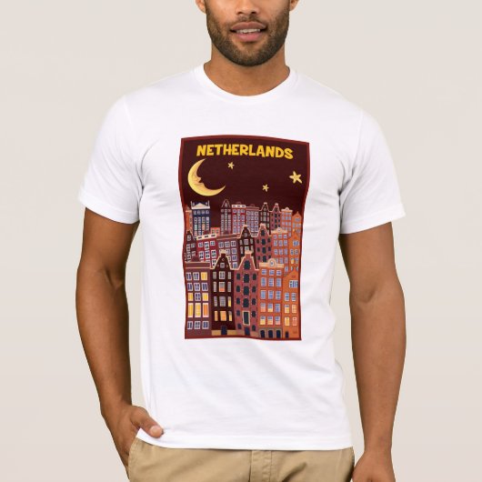 夜のオランダ Tシャツ (正面)