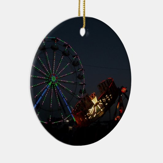 夜のカウンティーフェア セラミックオーナメント (右)