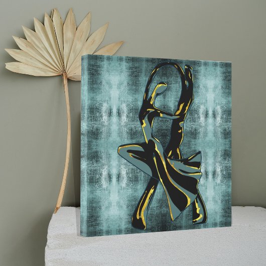 夜のカップル踊り キャンバスプリント