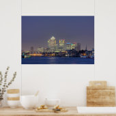 夜のカナリア埠頭 ポスター (キッチン)