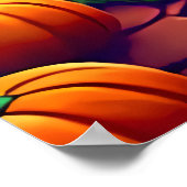 夜のカボチャ | AIアートポスター ポスター (角)