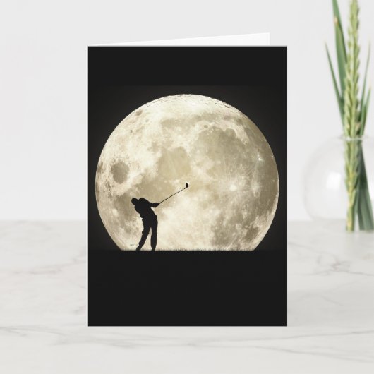 夜のゴルフ カード (正面)