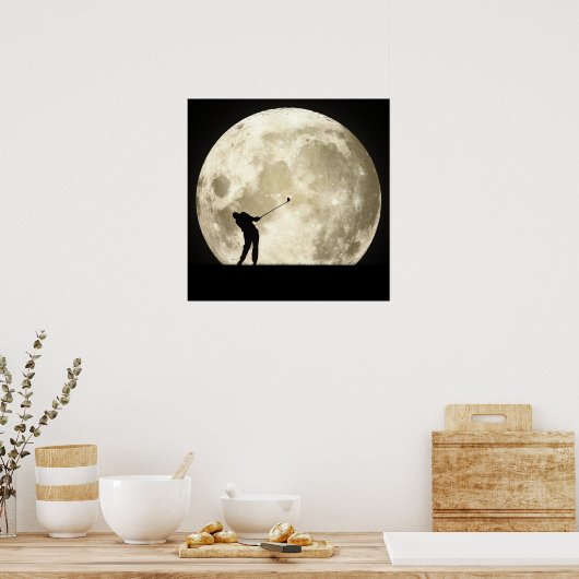 夜のゴルフ ポスター (キッチン)