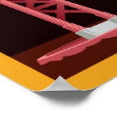 夜のゴールデンゲートブリッジ ポスター (角)