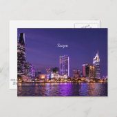 夜のサイゴン ポストカード (正面/裏面)