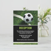 夜のサッカースタジアム バー・ミツヴァ・パーティー受付カード 招待状 (スタンド正面)