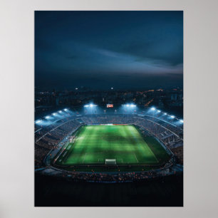 夜のサッカー場を空にする ポスター