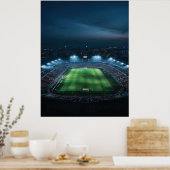 夜のサッカー場を空にする ポスター (キッチン)