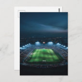 夜のサッカー場を空にする ポストカード (正面/裏面)