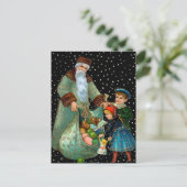 夜のサビクトリアンンタはがき ポストカード (スタンド正面)