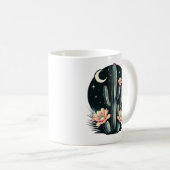 夜のサボテンの花 コーヒーマグカップ (正面右)