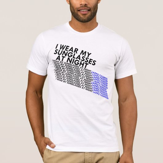 夜のサングラス Tシャツ (正面)