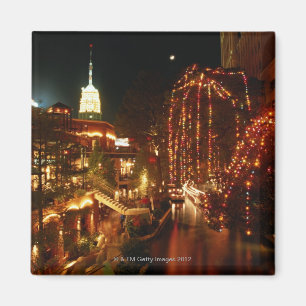 夜のサン・アントニオRiverwalk マグネット