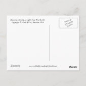 夜のシアトル市街 ポストカード (裏面)