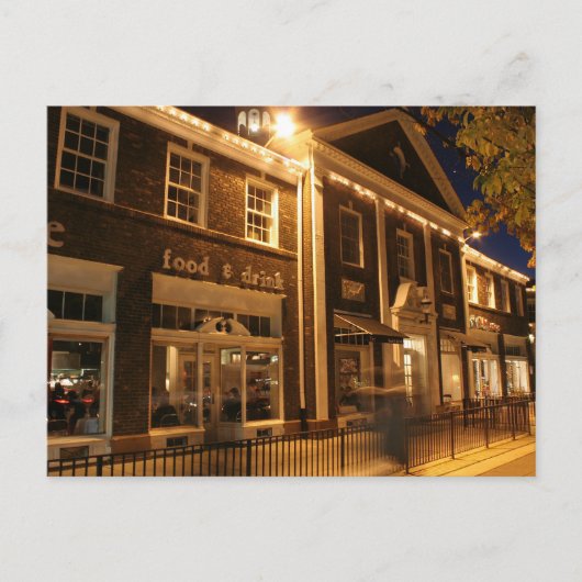 夜のシェーカー・スクエア - 1 ポストカード (正面)