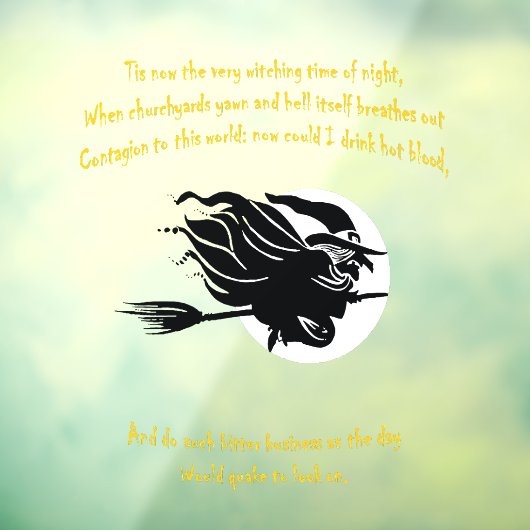 夜のシェークスピアQの機知に富んだ時間 ウィンドウサイン (シート3)