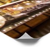 夜のシカゴの有名なランドマーク ポスター (角)