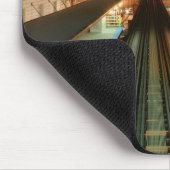 夜のシカゴ「L」場所 マウスパッド (コーナー)