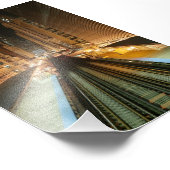 夜のシカゴL駅 フォトプリント            (角)