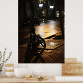 夜のシティ通り ポスター (キッチン)