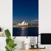 夜のシドニー・オペラ ポスター (ホームオフィス)