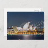 夜のシドニー・オペラ ポストカード (正面/裏面)