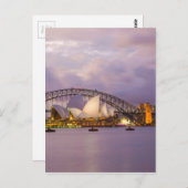 夜のシドニー・オペラ ポストカード (正面/裏面)