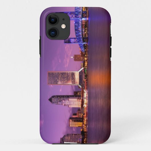 夜のジャクソンビルフロリダのスカイライン Case-Mate iPhoneケース (裏面)