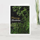 夜のジャスミン植物の肖像 カード (正面)