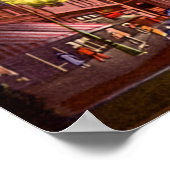 夜のジョージア・ブル通り・サバンナ ポスター (角)