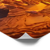 夜のジンジャーブレッド村 | AI Art ポスター (角)