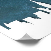 夜のスカイラインでニューヨーク – ポスター (角)