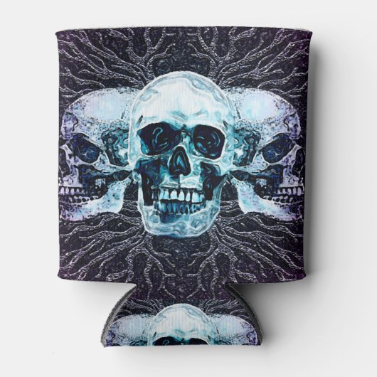 夜のスカル 缶クーラー (正面)